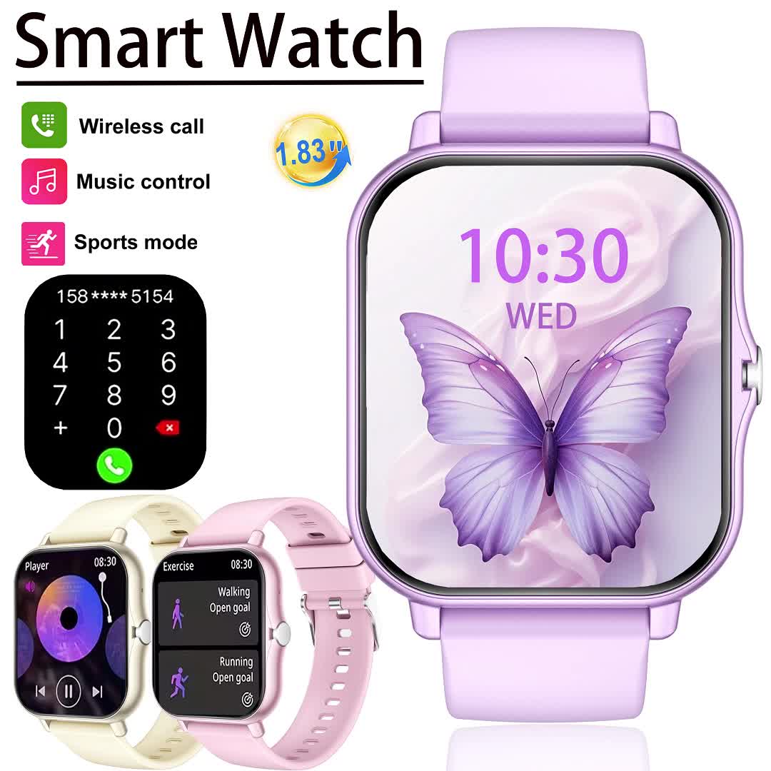 Smartwatch Latest Watches For Men - Neueste Verbesserte Modische 1,83-Zoll Vollbild-Touchscreen Sport-Smartwatch