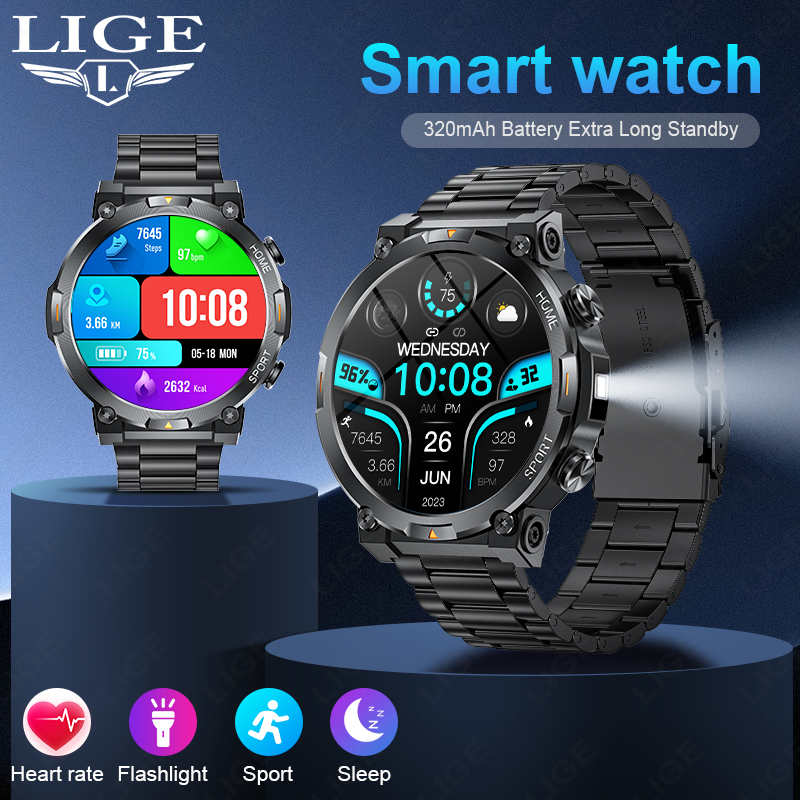 Smartwatch Latest Watches For Men - LIGE Outdoor Sport Smartwatch für Herren