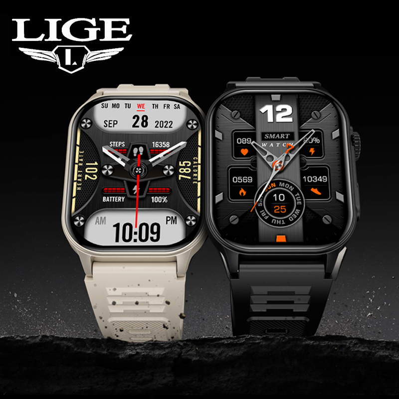 Smartwatch Latest Watches For Men - LIGE Smartwatch für Männer, 3ATM, wasserdicht,