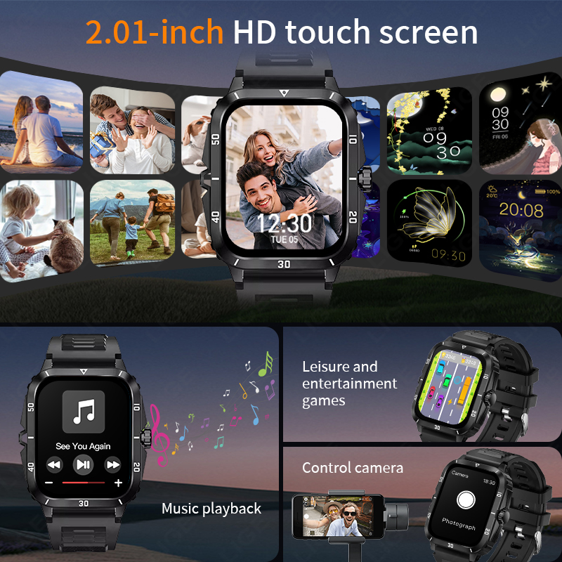 2,01 bildschirm Smart Uhr Blue – Smartwatch Latest Watches For Men Bewertung und Preis