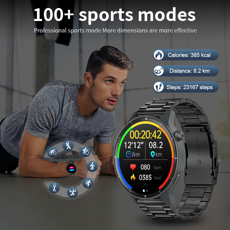 LIGE 3D Dynamisches Zifferblat – Smartwatch Latest Watches For Men Bewertung und Preis