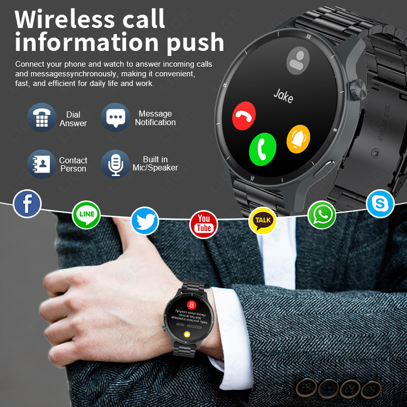 LIGE 3D Dynamisches Zifferblat – Smartwatch Latest Watches For Men Bewertung und Preis
