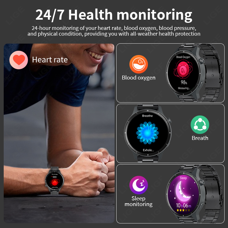 LIGE 3D Dynamisches Zifferblat – Smartwatch Latest Watches For Men Bewertung und Preis