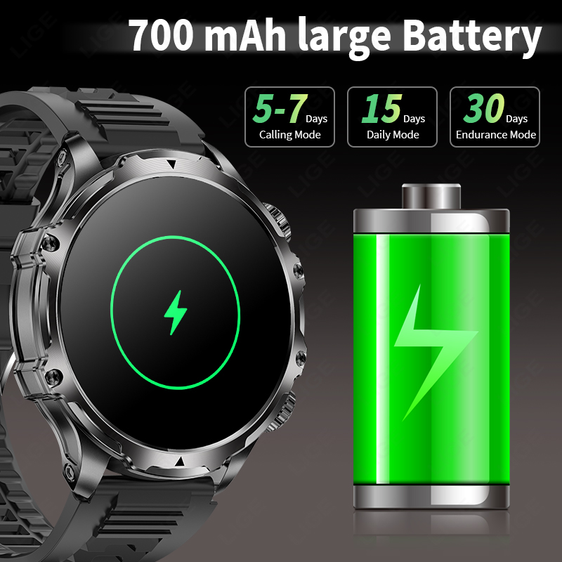 LIGE 700mah Große Batterie Tas – Smartwatch Latest Watches For Men Bewertung und Preis