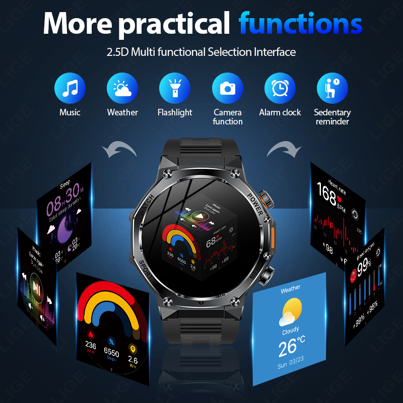 LIGE Neue Männer 800 mAh Ultra – Smartwatch Latest Watches For Men Bewertung und Preis